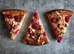 Gluten free raspberry & lime yoghurt cake