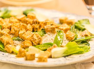 UK National Vegetarian Week - Oriental tofu rice noodles from Love Your Gut